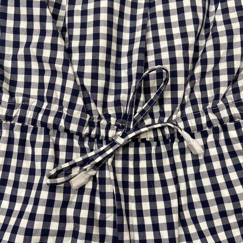 🛍️Tory Burch Gingham Romper. Blue and white. Size XS. NWT - Picture 8 of 12